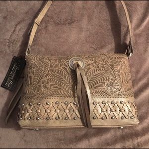 NEW! With tags American West leather handbag